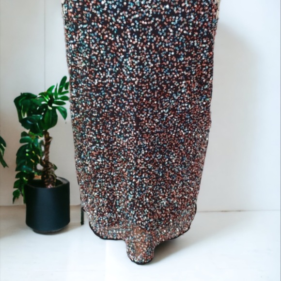 Forever 21 Dancing Queen Sequin and Beaded Party Slip Dress - Picture 2 of 10